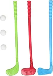 CHICAMPERA 1 Set Golf Clubs Set Plastic Clubs Balls for Safe Mini Golf for Outdoor Indoor Bonding Teamwork Activities