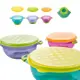 Colorland-三件組-禾果嬰兒吸盤碗防摔輔食碗餐具組