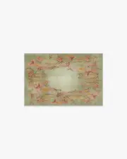 60' x 90' | Machine Washable Runner Rug | Kid & Pet Friendly | Indoor Rug | Sanderson Bird of Paradise Silver Fern Tufted Rug | Ruggable