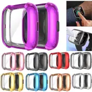 Watch Silicone TPU Case Screen Protector Frame Cover Shell For Fitbit Versa 2