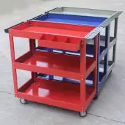 Trolley Mobile Car Repair Tool Box With Wheels Industrial Grade Storage Rack