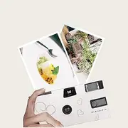 Single Use Camera, Retro Film Camera with 27 35mm Color Films, Disposable Camera with Built in Battery, Flash, Advance Wheel & Shutter, for Wedding, Concert, Travel, Camp