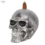 Pewter Colour Skull The Void Backflow Incense Burner Gothic Gift