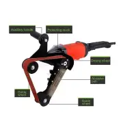 Mini Belt Sander DIY Sanding Machine Stainless Steel Tube Pipe Polisher Grin LLI