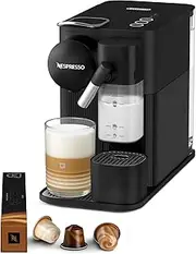 De'Longhi Nespresso Lattissima One EN510B, Automatic Coffee Maker, Single-Serve Capsule Coffee Machine, Automatic Frothed Milk, 19 Bar Pressure, Cappuccino, Latte, 1450W, Shadow Black