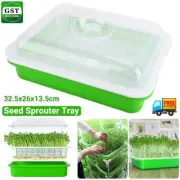 Seed Sprouter Tray with Lid Soilless Cultivation Plate Vegetable Bean Sprout AU