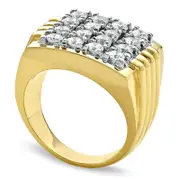 Men's 2.0 CT. T.W. Natural Diamond Fashion Ring in Solid 14K Gold