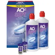 Aosept Plus 360ml Twin Pack +1 Lens Case
