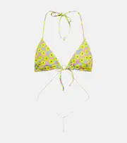 [Bananhot] Bananhot Embellished printed bikini top AU 12 multicoloured