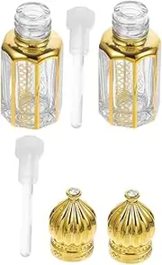 2Pcs Travel Essential Oil Bottles Refillable Perfume Dispensers for DIY Fragrance Creation Compact Portable Oil Bottles Sustainable