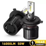 9003 H4 LED Headlight Bulbs Kit 10000W 1000000LM Hi/Lo Beam Brighter White (for: Smart)