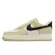 Nike 休閒鞋 Air Force 1 07 LX 奶茶色 黑勾 皮革 男鞋 珍珠奶茶【ACS】 DV7186-700