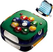 Period Bag,Sanitary Napkin Storage Bag,Billiard Background,Tampon Bag for Purse