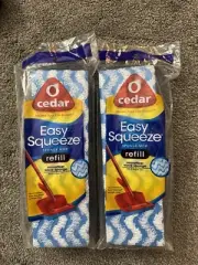 2 New - O Cedar Easy Squeeze Sponge Mop Refill Microfiber Wave Sponge