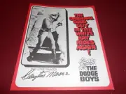 1968 (?) DODGE BOYS LONE RANGER CLAYTON MOORE 9 x 12 POSTER / BROCHURE / SHEET