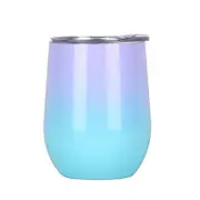Coffee Cups Insulated Stainless Steel Wine With Lid 360Ml Capacity Mugs