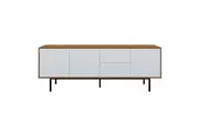 Cameron Sideboard Buffet with Cabinet and Drawers - Natural/White