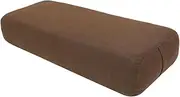 Generic Yoga Bolster Pillow with Carry Handle, Yoga Accessory, Machine Washable Cover, Leg Stretching Support Pillow,