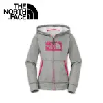 【THE NORTH FACE 女童 抗UV刷毛兜帽外套《灰》】A9EE/質輕/保暖外套/帽T/悠遊山水