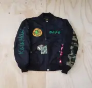 Brand New Bathing Ape Keith Haring Light Weight Ma-1 Bomber Jacket Size Small