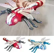 RC Dragonfly, 2.4 Ghz Remote Control Dragonfly Model, Remote Control Toy with Cool Light and Music, Simulation Spray Toy for Adult Kids Beginner Home Outdoor