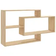 vidaXL Wall Shelves Sonoma Oak Engineered Wood Floating Storage Display Ledge