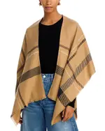 Aqua Lightweight Plaid Ruana - Exclusive