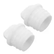 2 Pcs Replacement Outlet Plug Rubber Mop Stopper Drain Basket Bucket Buckets