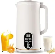 Automatic Soy Milk Maker Machine, 650ml Nut Milk Maker with 12h Reservation, Self-Cleaning, Noise Reduction, Smart Menu, Juice Soup Maker for Boil Water, Soybeans, Porridges