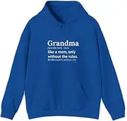 [X.Style] Womens Grandma Definition Funny Grandmother ds037 Hoodie Royal S