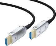 8K Fiber Otpicl HDMI 2.1 Cable 66ft/20m, High Speed 48Gbps 8K@60Hz 4K@120Hz Long HDMI Cable with Ethernet Universal for PC, Gaming Console, Projector, Laptop, Soundbar, Home and Office Use