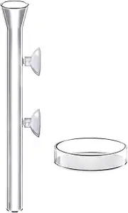 Fish Feeder | Automatic Fish Feeder - Directional Acrylic Clear Suction Cup Dispenser for Vacation Feeding Turtle Shrimp Home Pond
