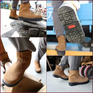 【Soletec超鐵安全鞋】E1017 反毛皮氣墊電焊安全鞋 台灣製造電銲鞋 CNS20345合格安全鞋