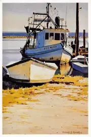 Boats at Eastpoint by Michael J Harrell Postcard 4"x6" Miss Wanda