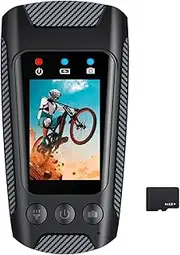 Binxind 4K 60FPS Multifunctional Cycling Camera Rainproof 2.0 Inch IPS Screen WiFi Connection with LED Flashlight Bike Horn