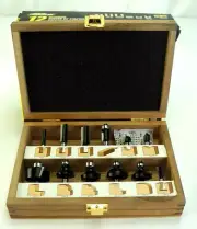 Timberline TRS-120 12-Piece Carbide Tipped Router Bit Set