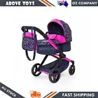 Bayer Doll Pram Xeo Compact Confetti Foldable Stroller For 52cm Dolls Toy