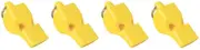 Fox 40 Classic Official 3-Chamber Pealess Whistle, Yellow (4-Pack)