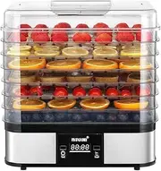 Maxkon Digital Food Dehydrator Fruit Meat Vegetable Dryer Beef Jerky Maker w/7 Trays