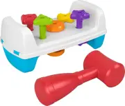 Toddler Toy Tap & Turn Bench Pretend Tools 2-Sided Construction Set for Ages 1+