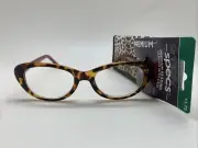 E129 Foster Grant SIMPLY SPECS CORA RED 1.75 Reading Glasses READERS
