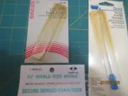 3 NIP Serger Sewing Tools -Dritz Serger Needle Threader -Loop Threader & Dbl Eye