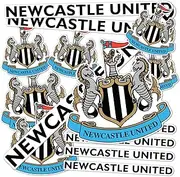 Desert Cactus Newcastle United FC Stickers Decal Vinyl NUFC Magpies English Football Soccer Laptop Water Bottle Car Scrapbook (Type 1-2)