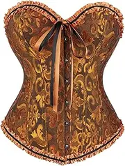 [DKCHENH] corset for women, yellow corset,steam punk corset women,yellow corset,steampunk corset top.Large size Corset, Yellow, Large