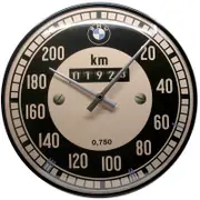 BMW Speedometer Wall Clock 31cm Nostalgic Art