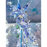 在飛比找蝦皮商城精選優惠-藝模雪之戀魔法水晶鞋 3D立體拚圖拚裝模型手工diy愛莎芙寧