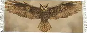 [AIXIWAWA] Women's Pashminas Scarf Steampunk Owl Print, Shawls Wrap Lightwight with Tassel for Evening Dress Dinner Party, Multicolor