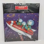 NIP Coca-Cola Polar Bears Spaceship Cubs Mouse Pad RARE 1996/1997 Rocket Space
