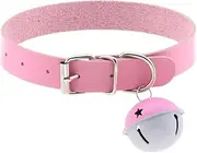 [Generic] PU Simulated Leather Bell Square Clasp Belt Collar Choker Necklace