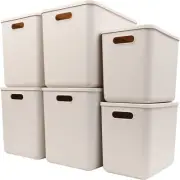 Plastic Storage Baskets with Lid Organizing Container Lidded Knit Storage Organi